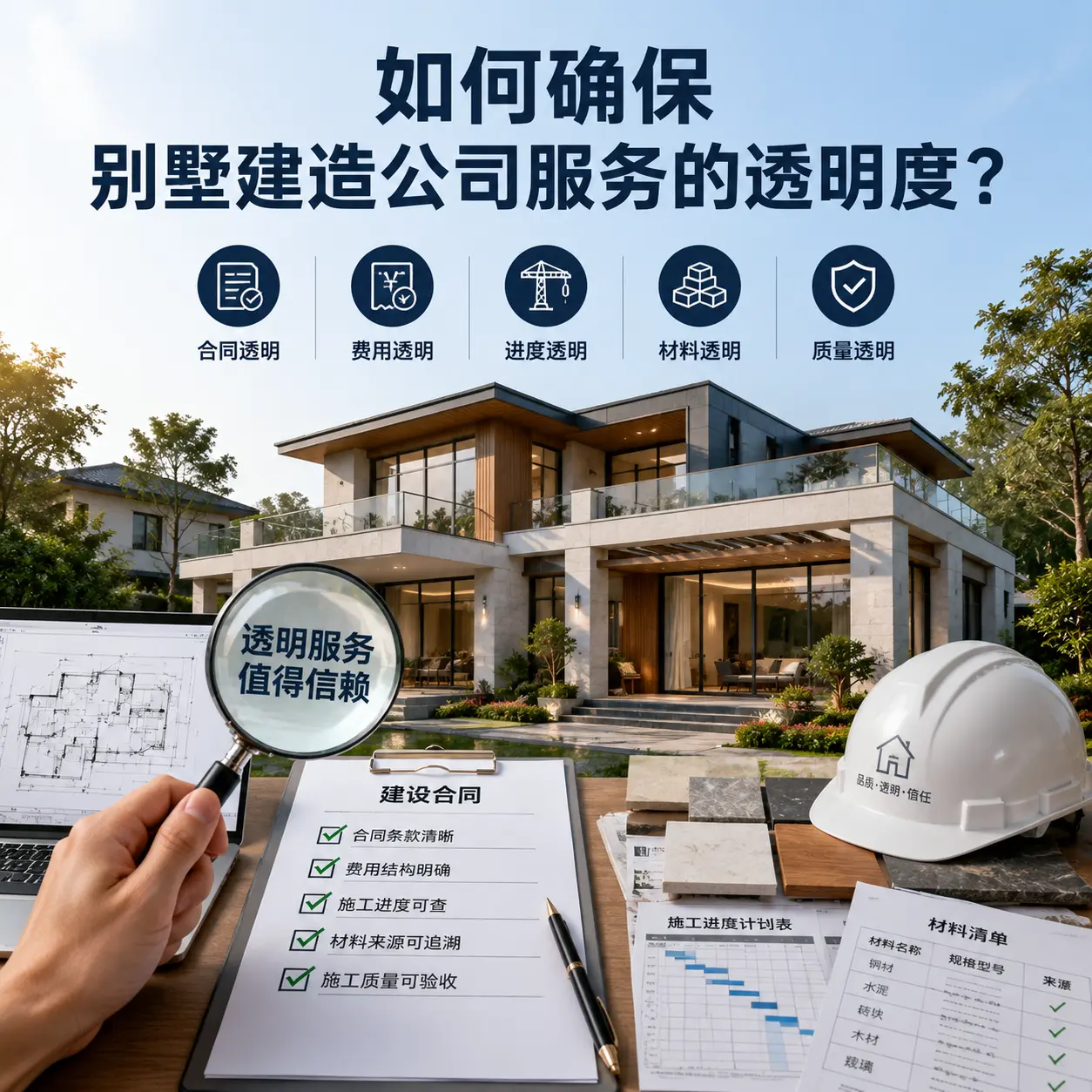 在 务川 如何确保别墅建造公司服务的透明度？
