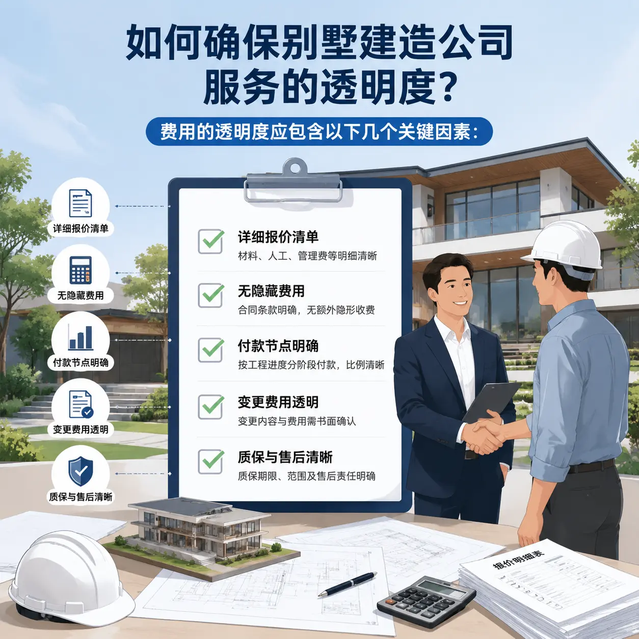 在 务川 如何确保别墅建造公司服务的透明度？