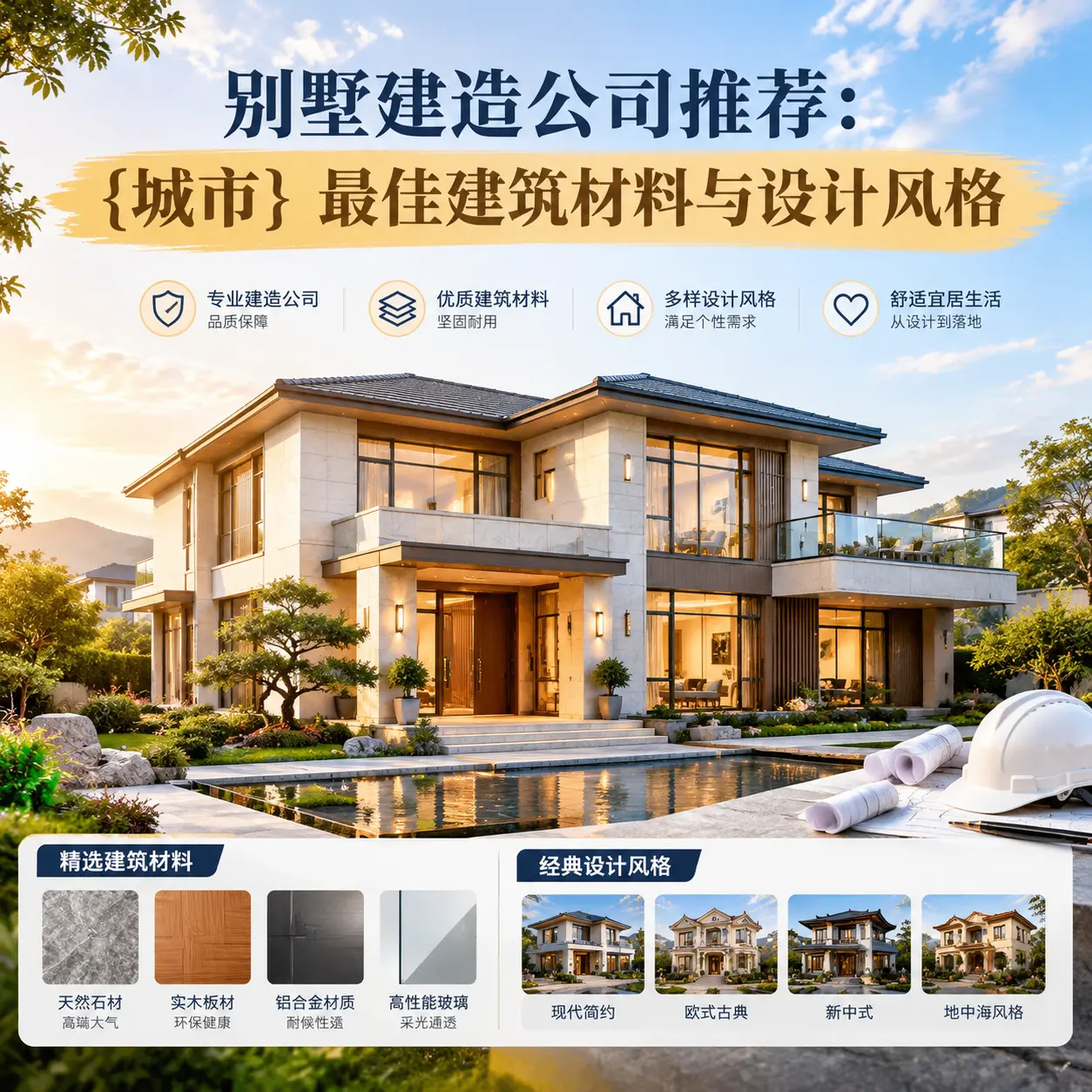别墅建造公司推荐: 务川 最佳建筑材料与设计风格