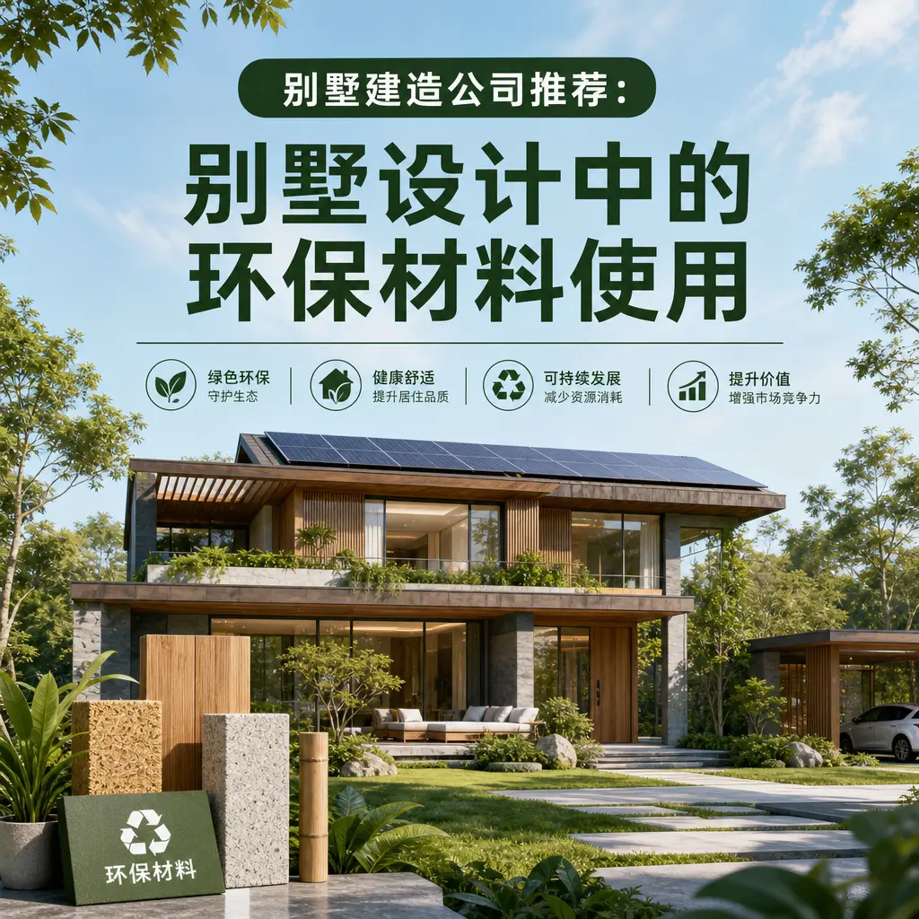 别墅建造公司推荐： 务川 别墅设计中的环保材料使用